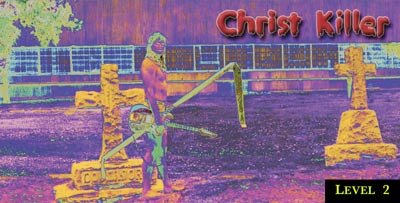 Folded out CD cover from Christ Killer album